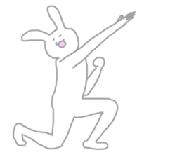 The pretty,strange rabbit sticker #3357078