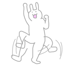 The pretty,strange rabbit sticker #3357080