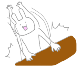 The pretty,strange rabbit sticker #3357081