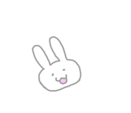 The pretty,strange rabbit sticker #3357082