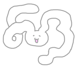 The pretty,strange rabbit sticker #3357084