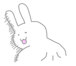 The pretty,strange rabbit sticker #3357085