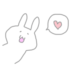 The pretty,strange rabbit sticker #3357087