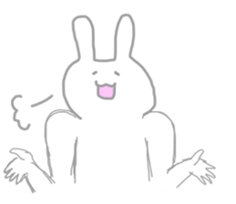 The pretty,strange rabbit sticker #3357093