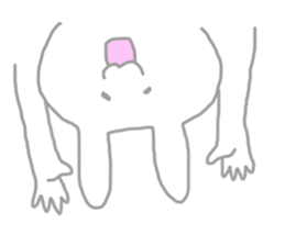 The pretty,strange rabbit sticker #3357095