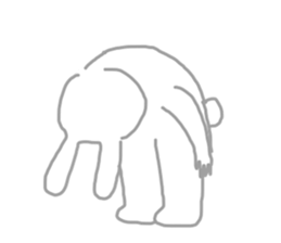 The pretty,strange rabbit sticker #3357101