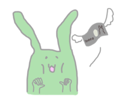 The pretty,strange rabbit sticker #3357103