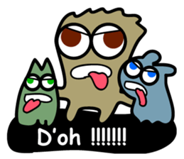 Threesome "What's up?" sticker #3357397