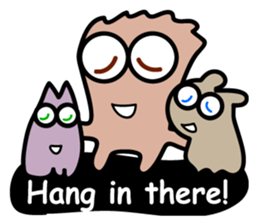 Threesome "What's up?" sticker #3357401