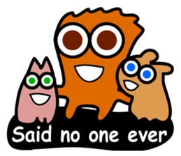 Threesome "What's up?" sticker #3357409