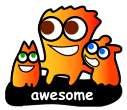 Threesome "What's up?" sticker #3357418