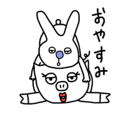 Usa and Buta sticker #3357430