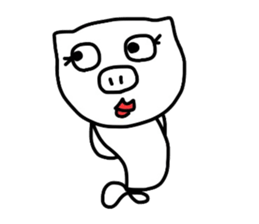 Usa and Buta sticker #3357450