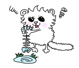 Maru the White Cat sticker #3358033