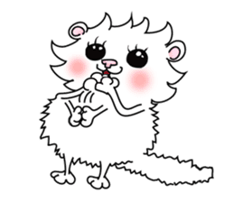 Maru the White Cat sticker #3358046