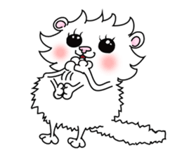 Maru the White Cat sticker #3358046