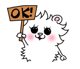 Maru the White Cat sticker #3358049