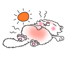 Maru the White Cat sticker #3358062