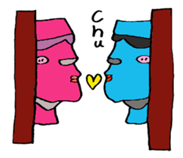 daily life of moai sticker #3358520