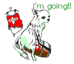 Chihuahua speaks for you. sticker #3358686