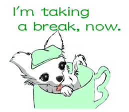 Chihuahua speaks for you. sticker #3358700