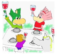 Lucky dragon & Friends sticker #3359559