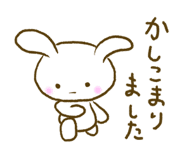 white rabbit sticker sticker #3359847