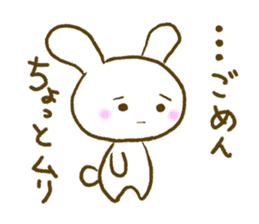 white rabbit sticker sticker #3359851