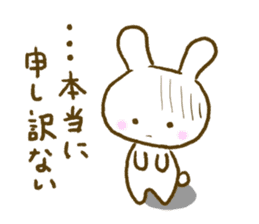 white rabbit sticker sticker #3359854