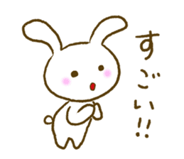white rabbit sticker sticker #3359863
