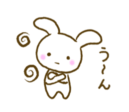 white rabbit sticker sticker #3359875