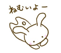 white rabbit sticker sticker #3359880