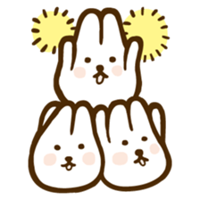 Mori Shu Mochi Rabbits sticker #3360120