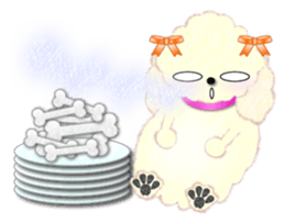 toy poodle "LUNLUN"2 sticker #3360204