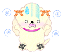 toy poodle "LUNLUN"2 sticker #3360208