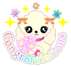 toy poodle "LUNLUN"2 sticker #3360211