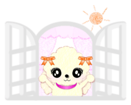 toy poodle "LUNLUN"2 sticker #3360212