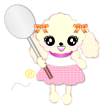 toy poodle "LUNLUN"2 sticker #3360213