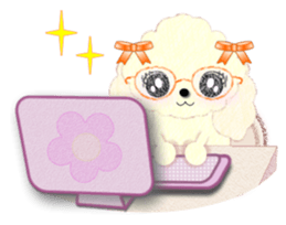 toy poodle "LUNLUN"2 sticker #3360218