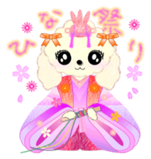 toy poodle "LUNLUN"2 sticker #3360222