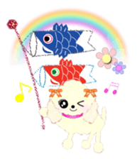 toy poodle "LUNLUN"2 sticker #3360224
