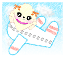 toy poodle "LUNLUN"2 sticker #3360232