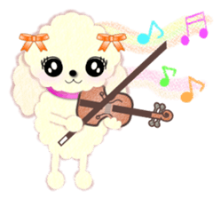 toy poodle "LUNLUN"2 sticker #3360233