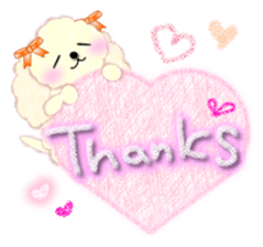 toy poodle "LUNLUN"2 sticker #3360239