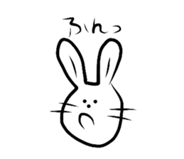 Basic expressionless rabbit sticker #3360884