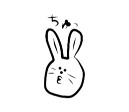 Basic expressionless rabbit sticker #3360902