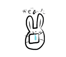 Basic expressionless rabbit sticker #3360907