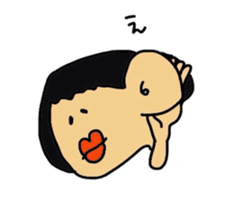 Drooping eyes,thick lips,chubby sticker #3361252