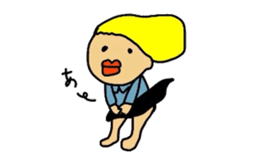 Drooping eyes,thick lips,chubby sticker #3361255