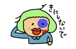 Drooping eyes,thick lips,chubby sticker #3361262